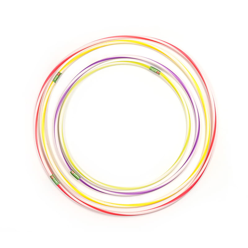 Children's Two-Color Straight Pull Plastic Hula Hoop